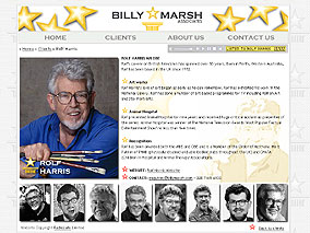 Billy Marsh - Rolf Harris Page screenshot