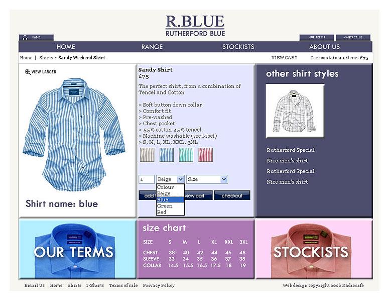 Rutherford Blue - product page