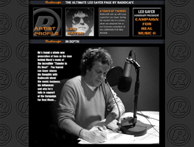 Leo Sayer - interview page: screenshot