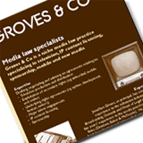 Radiocafe design services: Groves and Co marketing materials