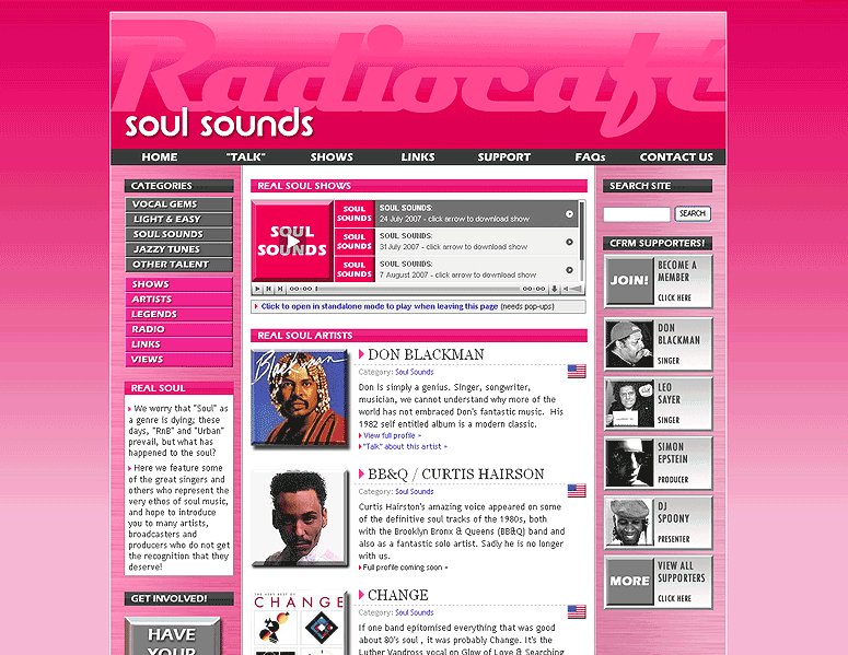 Campaign For Real Music - soul page